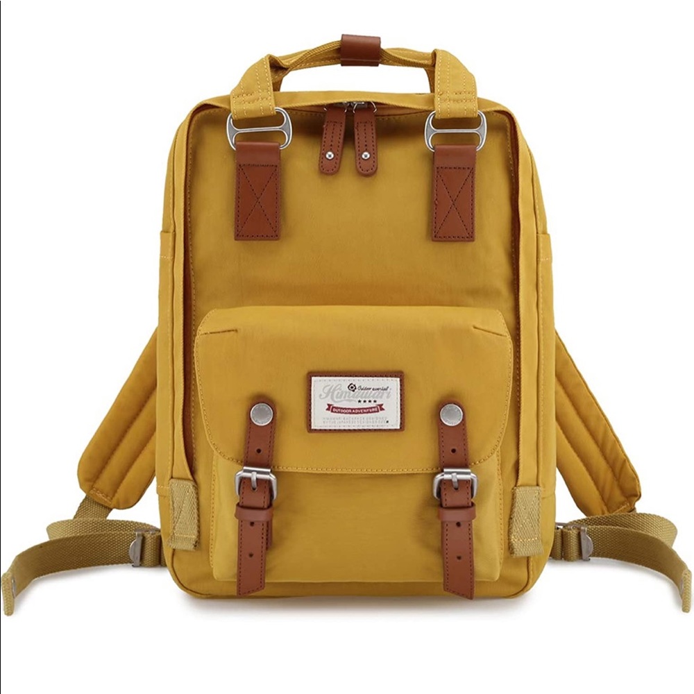 yellow backpack!